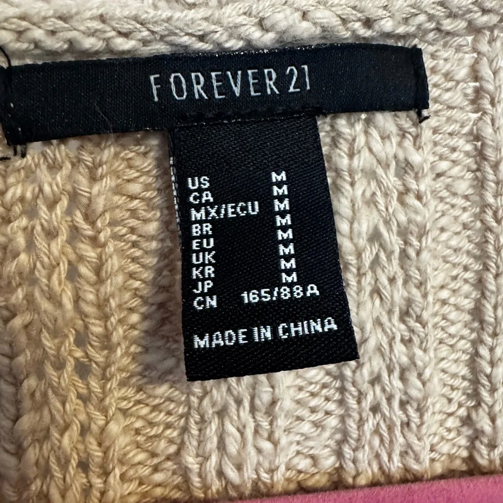 Forever 21 Beige Ribbed Cardigan - Picture 2 of 2